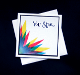 You Star - handcrafted (blank) Card - dr16-0075